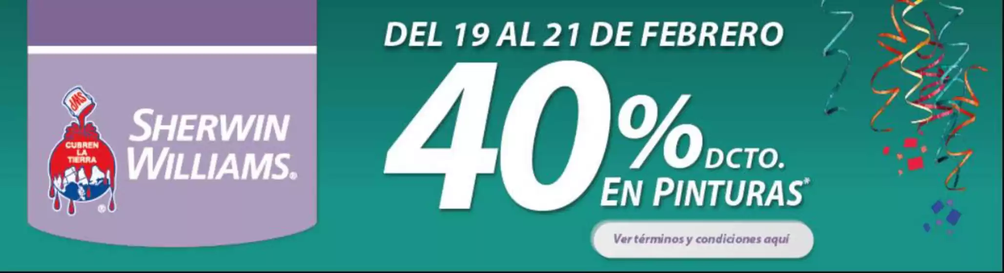 Catálogo Sherwin Williams en Quilpué | 40% dcto. | 2026-02-19T00:00:00.000Z - 2026-02-21T00:00:00.000Z