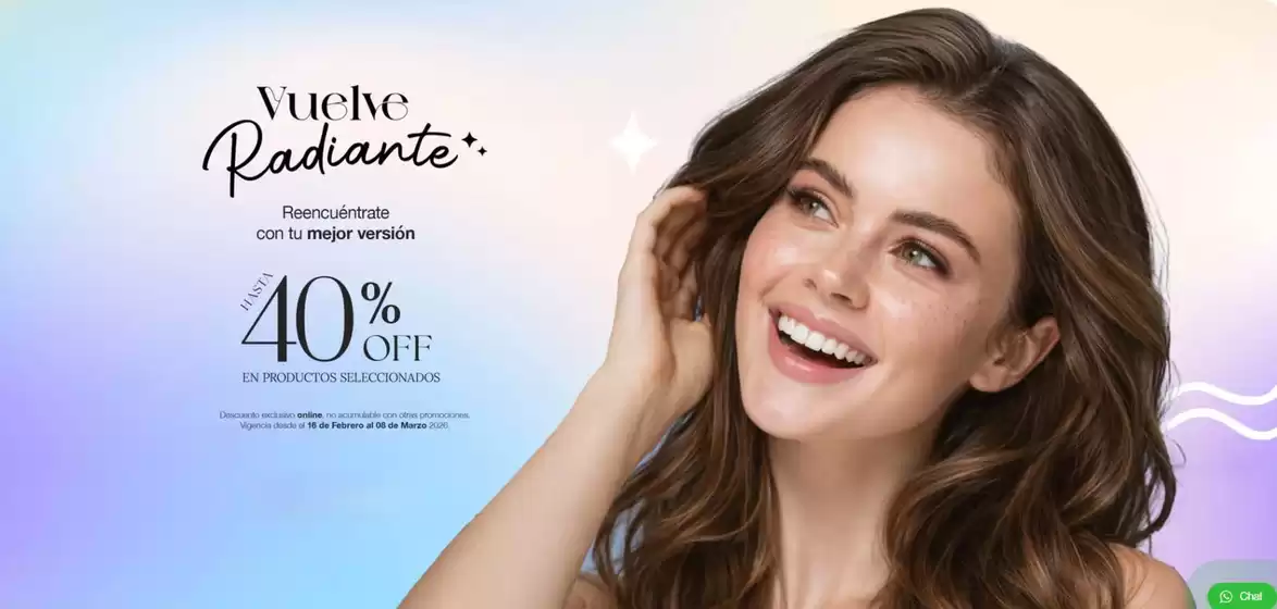 Catálogo Pichara en Cerrillos | Vuelve radiante. 25-40% Off! | 2026-02-18T00:00:00.000Z - 2026-03-08T00:00:00.000Z