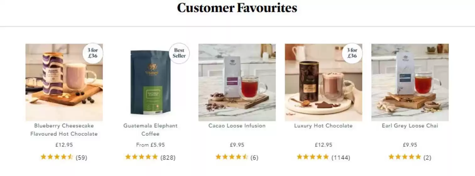 Catálogo Whittard en Ancud | Cutomer favourites! | 2026-02-19T00:00:00.000Z - 2026-03-31T00:00:00.000Z