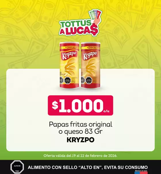 Catálogo Tottus en Ancud | Excelente oferta para cazadores de gangas | 2026-02-19T00:00:00.000Z - 2026-02-22T00:00:00.000Z