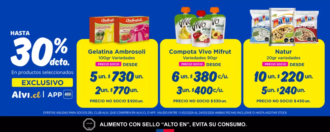 Catálogo Alvi en Angol | Ofertas especiales atractivas para todos | 2026-02-11T00:00:00.000Z - 2026-03-24T00:00:00.000Z