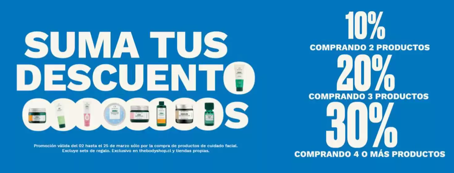 Catálogo The Body Shop en Antofagasta | Suma tus descuentos! | 2026-03-03T00:00:00.000Z - 2026-03-25T00:00:00.000Z