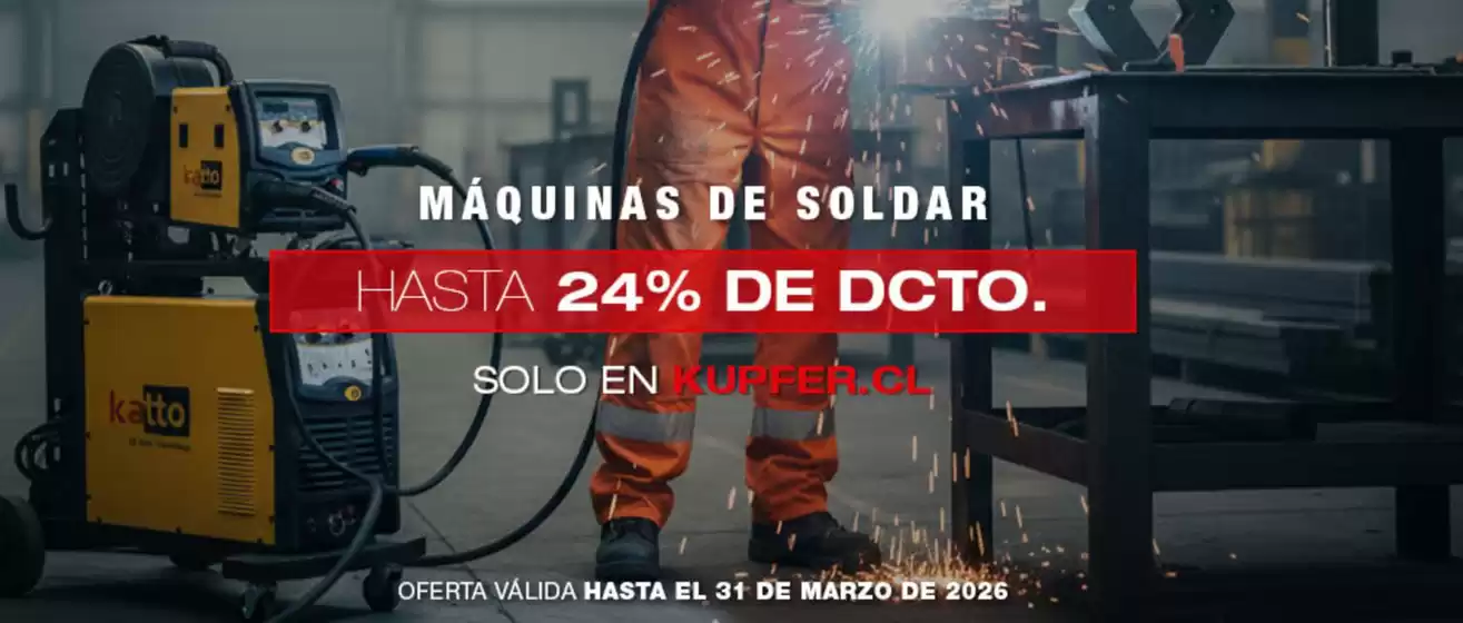 Catálogo Küpfer en Concepción | Hasta 24% de dcto. | 2026-03-03T00:00:00.000Z - 2026-03-31T00:00:00.000Z