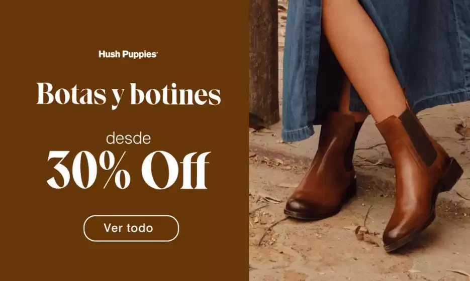 Catálogo Hush Puppies en Coquimbo | Desde 30% Off! | 2026-03-09T00:00:00.000Z - 2026-03-23T00:00:00.000Z