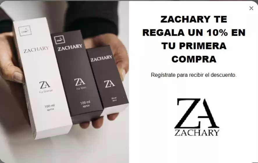 Catálogo Zachary Perfumes en Lo Barnechea | 10% Off en tu primera compra! | 2026-03-09T00:00:00.000Z - 2026-03-31T00:00:00.000Z