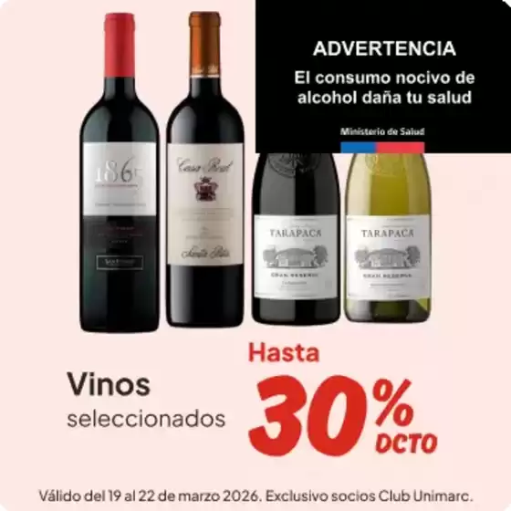 Catálogo Unimarc en La Reina | Grandes descuentos en productos seleccionados | 2026-03-19T00:00:00.000Z - 2026-03-22T00:00:00.000Z