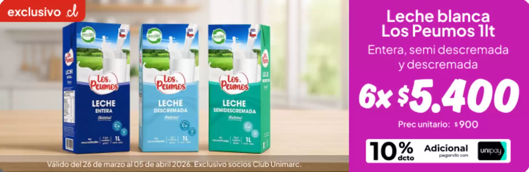 Catálogo Unimarc en Temuco | Ofertas principales para ahorradores | 2026-03-26T00:00:00.000Z - 2026-04-05T00:00:00.000Z