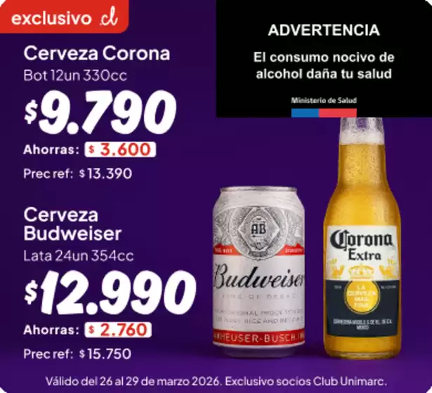 Catálogo Unimarc en Temuco | Descuentos y promociones | 2026-03-26T00:00:00.000Z - 2026-03-29T00:00:00.000Z