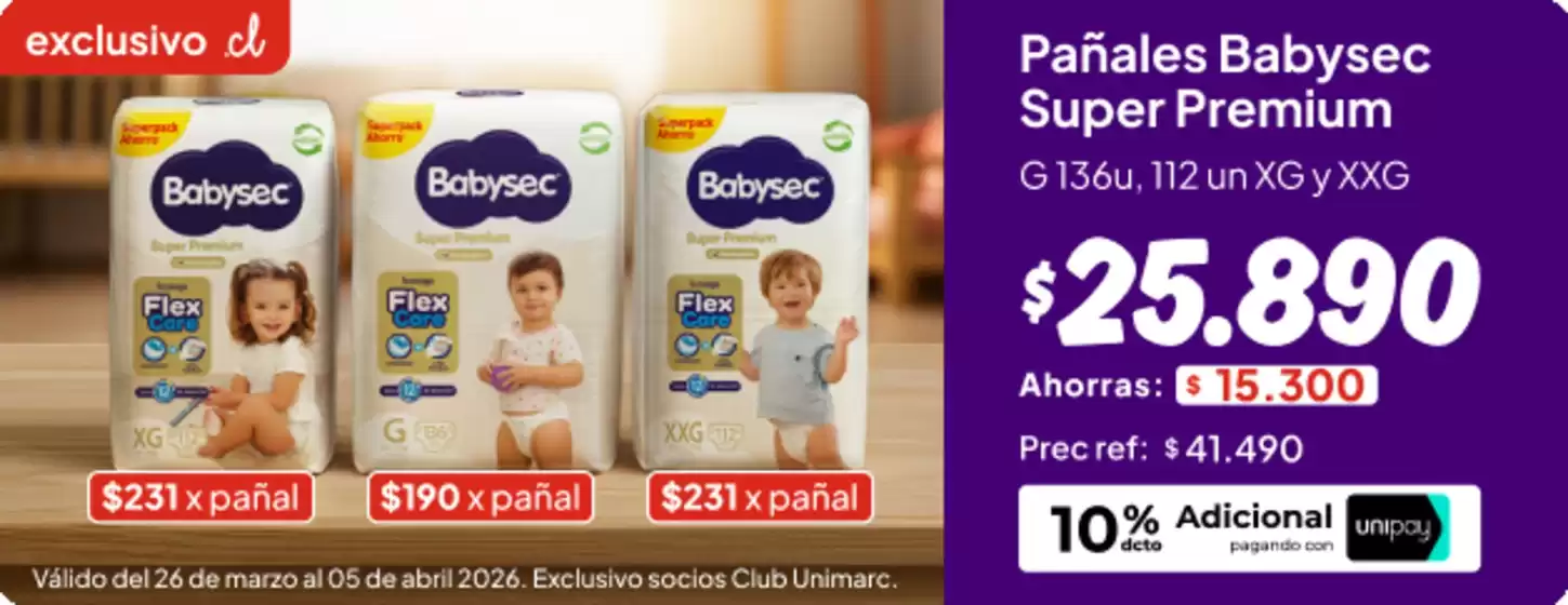 Catálogo Unimarc en Temuco | Excelente oferta para cazadores de gangas | 2026-03-26T00:00:00.000Z - 2026-04-05T00:00:00.000Z