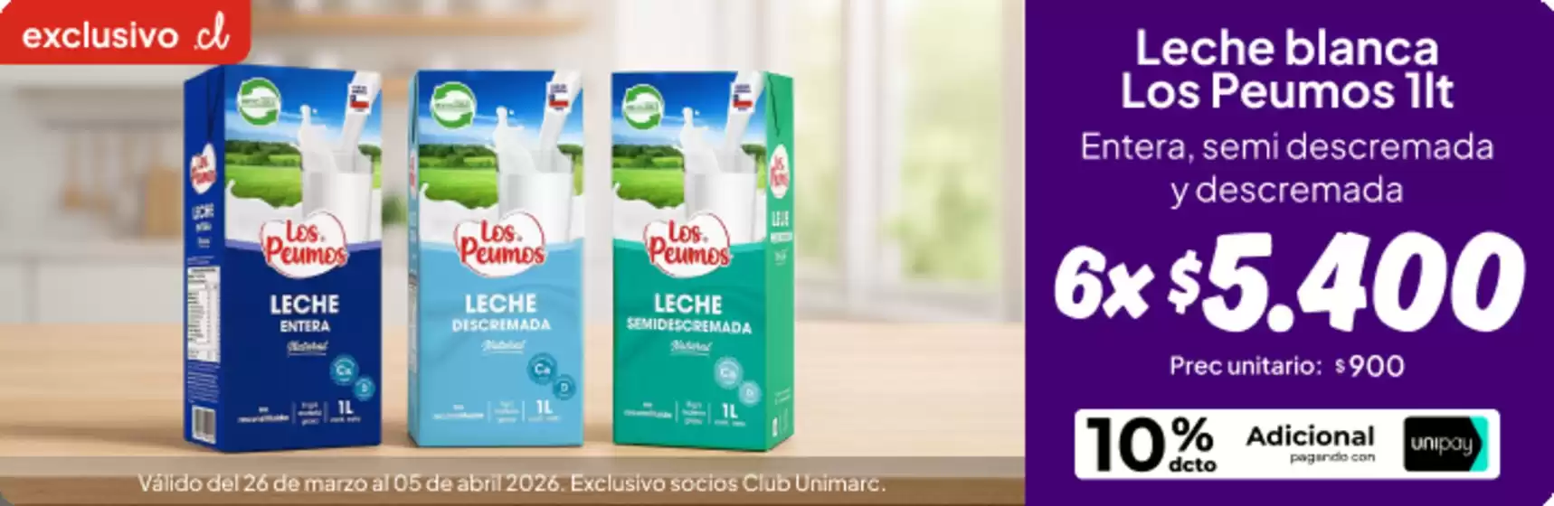 Catálogo Unimarc en Curicó | Gangas y ofertas actuales | 2026-03-26T00:00:00.000Z - 2026-04-05T00:00:00.000Z