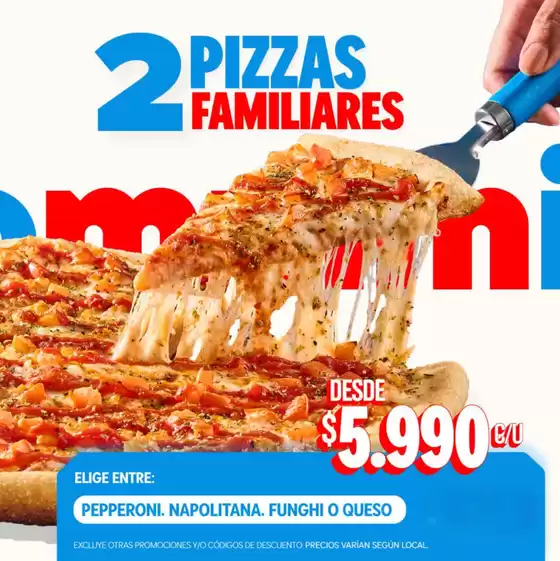Catálogo Domino's Pizza en Rancagua | 40% dcto! | 2026-04-02T00:00:00.000Z - 2026-06-02T00:00:00.000Z