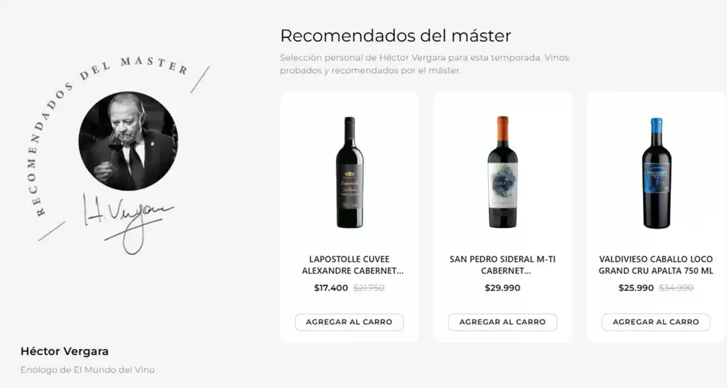 Catálogo El Mundo del Vino en San Vicente de Tagua Tagua | Ofertas promocional! | 2026-04-08T00:00:00.000Z - 2026-05-31T00:00:00.000Z