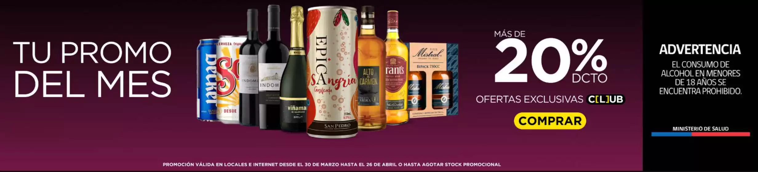 Catálogo Liquidos en San Vicente de Tagua Tagua | Mas de 20% dcto! | 2026-04-08T00:00:00.000Z - 2026-04-26T00:00:00.000Z