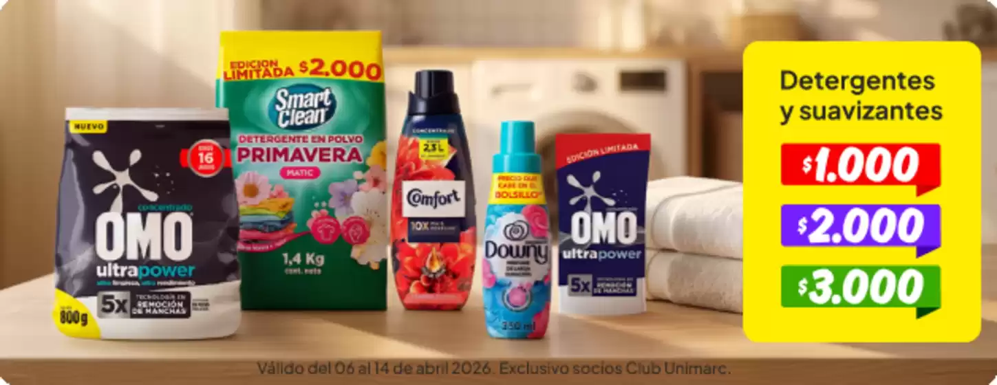 Catálogo Unimarc en Rancagua | Ofertas principales para todos los cazadores de gangas | 2026-04-06T00:00:00.000Z - 2026-04-14T00:00:00.000Z