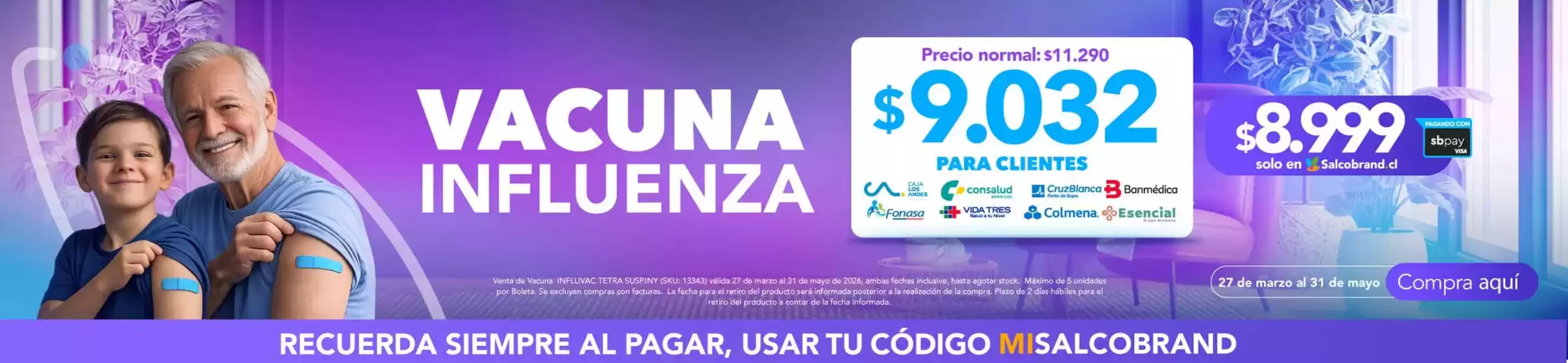 Catálogo Salcobrand en San Bernardo | Ofertas y gangas exclusivas | 2026-03-27T00:00:00.000Z - 2026-05-31T00:00:00.000Z