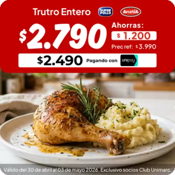Catálogo Unimarc | Excelente oferta para todos los clientes | 2026-04-30T00:00:00.000Z - 2026-05-03T00:00:00.000Z