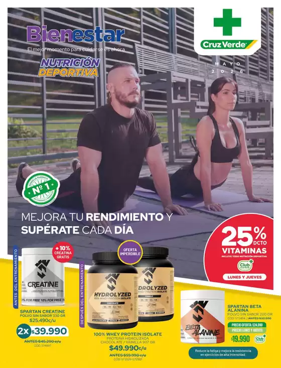 Catálogo Cruz Verde | Revista Digital NutricioC38C n Deportiva Mayo 2026 | 2026-05-01T00:00:00.000Z - 2026-05-31T00:00:00.000Z
