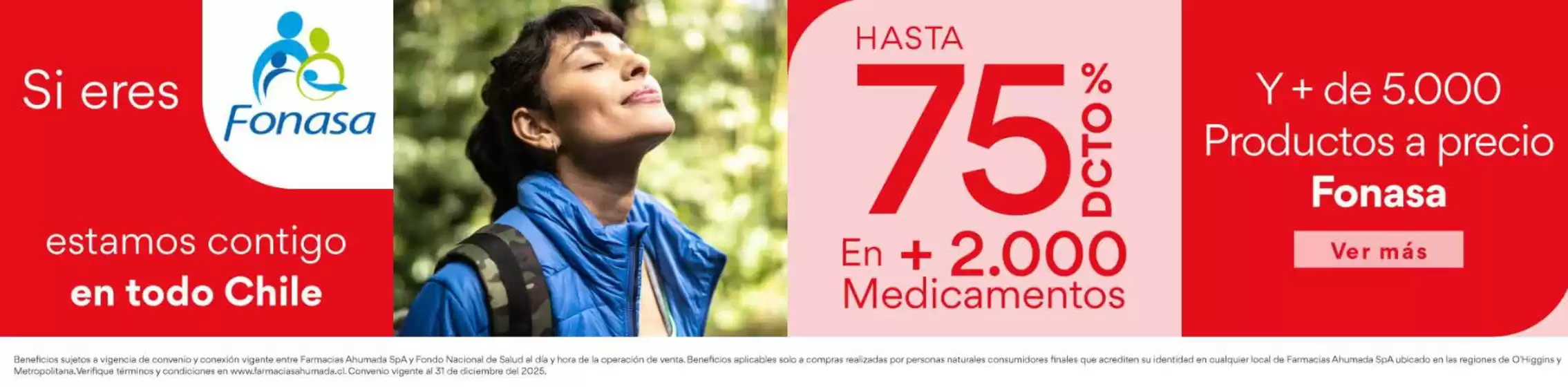 Si eres Fonasa hasta 75% dcto!