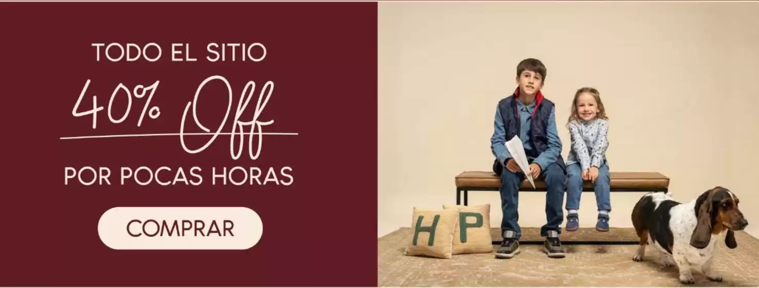 Catálogo Hush Puppies Kids | 40% Off! | 2026-05-15T00:00:00.000Z - 2026-05-29T00:00:00.000Z