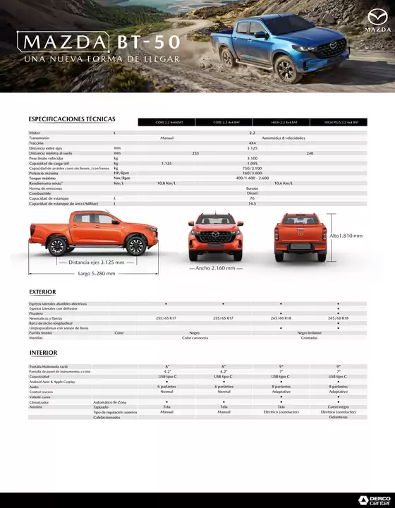Catálogo Mazda | Ficha técnica bt 50 22 1905 | 2026-05-20T00:00:00.000Z - 2026-06-03T00:00:00.000Z