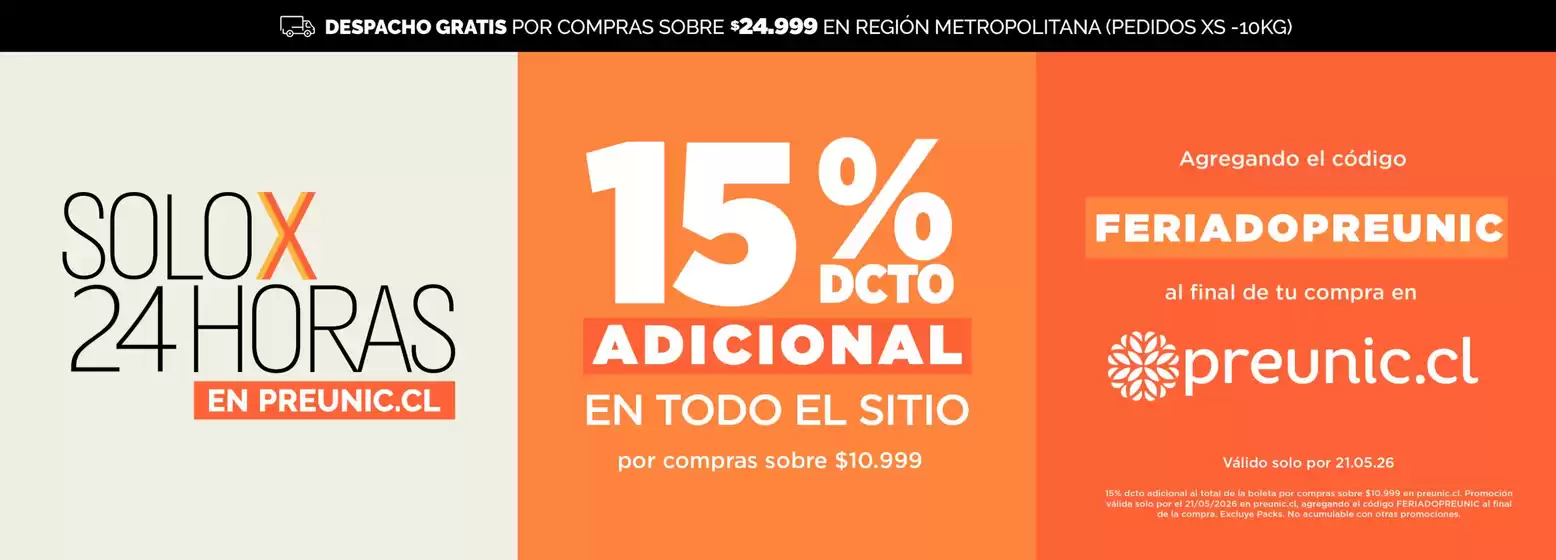 Catálogo PreUnic | Excelente oferta para cazadores de gangas | 2026-05-21T00:00:00.000Z - 2026-05-21T00:00:00.000Z
