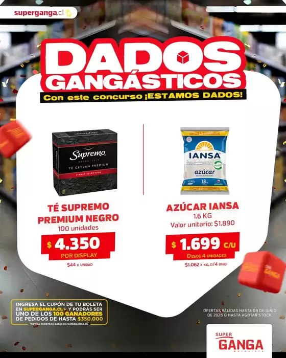 Catálogo Super Ganga en Monte Águila | Nuestras mejores ofertas para ti | 2026-05-22T00:00:00.000Z - 2026-06-08T00:00:00.000Z