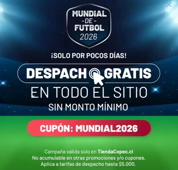 Catálogo Copec en Maipú | Ofertas exclusivos! | 2026-05-25T00:00:00.000Z - 2026-07-31T00:00:00.000Z
