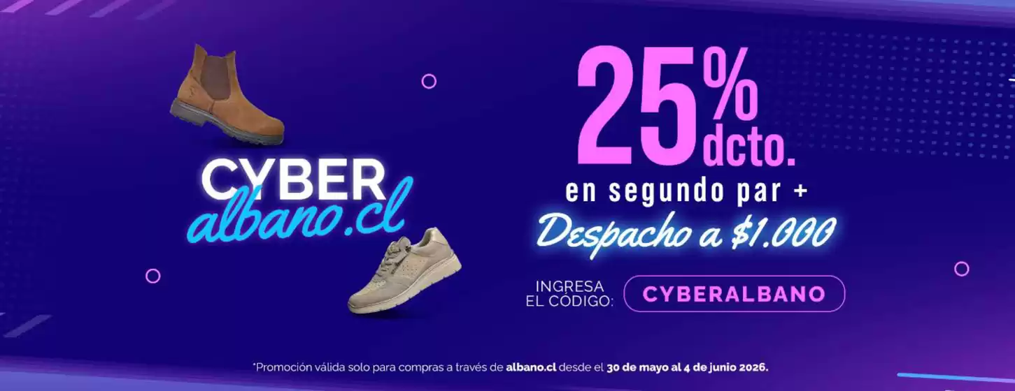 Catálogo Albano | 25% dcto. | 2026-06-01T00:00:00.000Z - 2026-06-04T00:00:00.000Z
