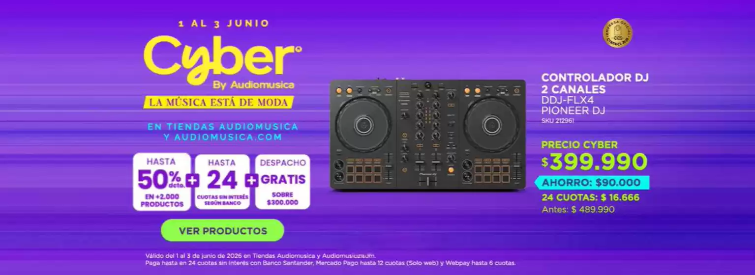 Catálogo Audiomusica | 30-50% dcto. | 2026-06-02T00:00:00.000Z - 2026-06-03T00:00:00.000Z