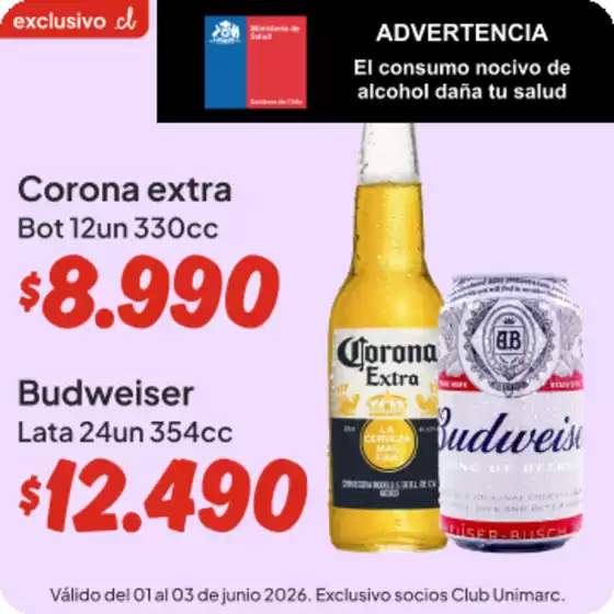 Catálogo Unimarc | Gangas exclusivas | 2026-06-01T00:00:00.000Z - 2026-06-03T00:00:00.000Z