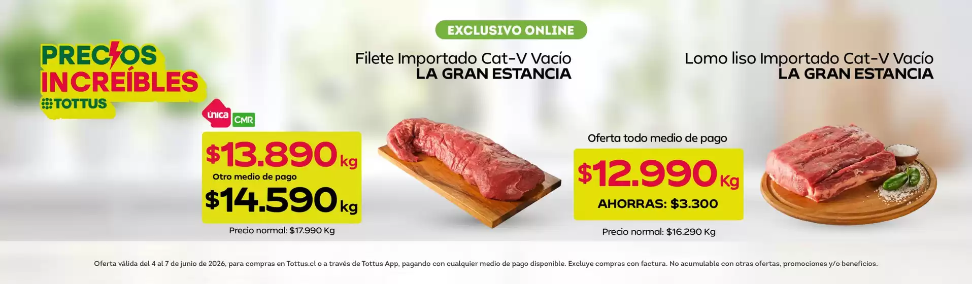 Catálogo Tottus en Talcahuano | Grandes descuentos en productos seleccionados | 2026-06-04T00:00:00.000Z - 2026-06-07T00:00:00.000Z