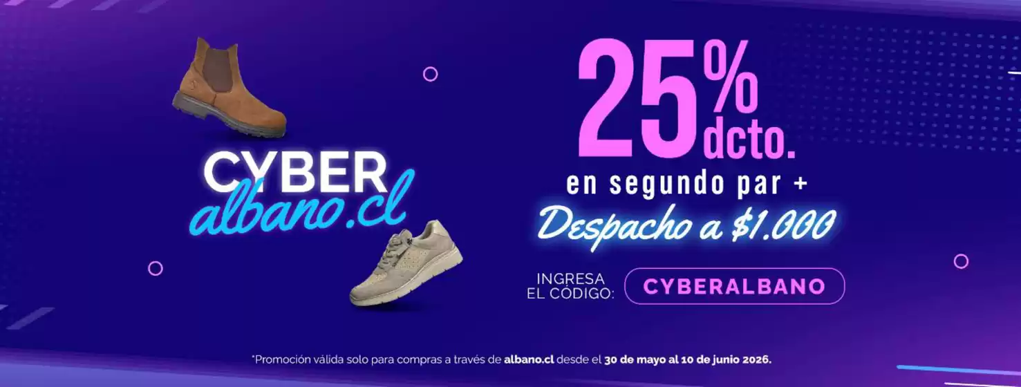 Catálogo Albano | 25% dcto. | 2026-06-08T00:00:00.000Z - 2026-06-10T00:00:00.000Z