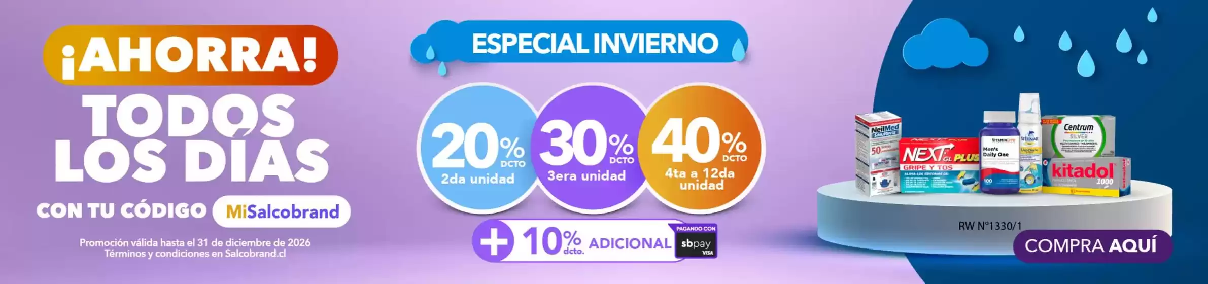 Catálogo Salcobrand en Vitacura | Ofertas principales y descuentos | 2026-06-11T00:00:00.000Z - 2026-12-31T00:00:00.000Z
