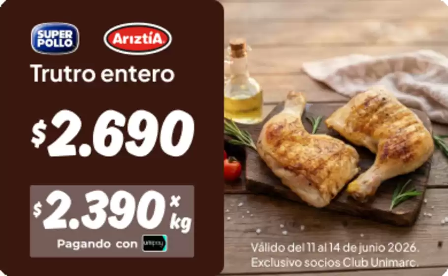 Catálogo Unimarc en Mulchén | Ofertas Unimarc | 2026-06-11T00:00:00.000Z - 2026-06-14T00:00:00.000Z