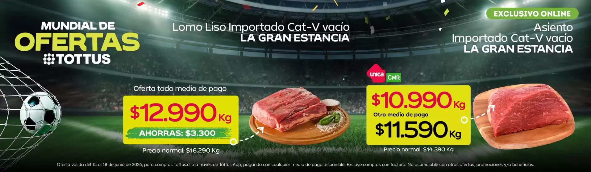 Catálogo Tottus | Ofertas principales para todos los cazadores de gangas | 2026-06-15T00:00:00.000Z - 2026-06-18T00:00:00.000Z