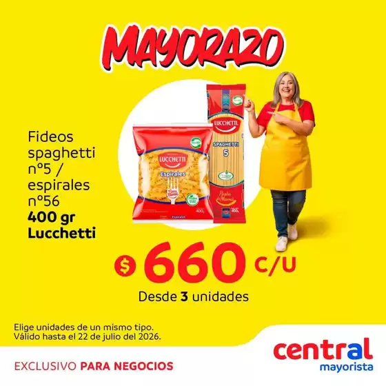 Catálogo Central Mayorista | Nuevas ofertas para descubrir | 2026-06-19T00:00:00.000Z - 2026-07-22T00:00:00.000Z