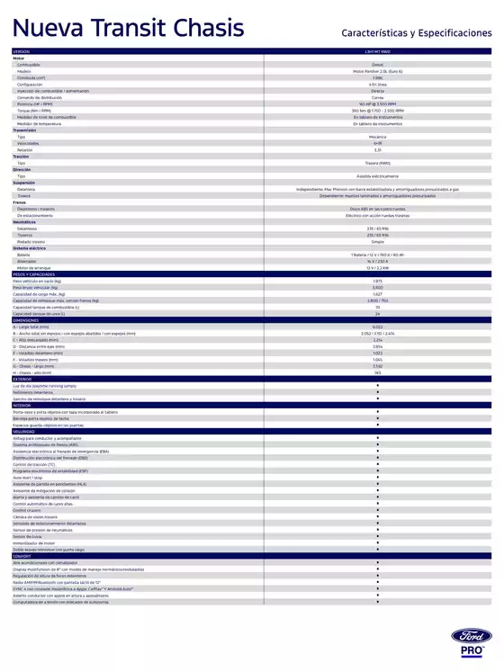 Catálogo Ford en Tomé | Fcl ficha tecnica transit chasis junio 2026. | 2026-06-23T00:00:00.000Z - 2026-07-07T00:00:00.000Z