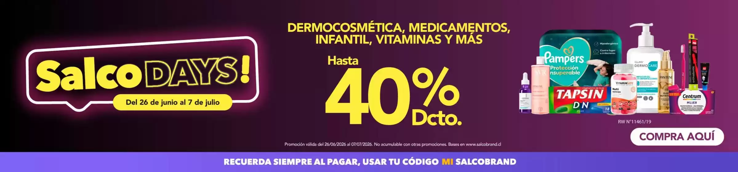 Catálogo Salcobrand en Longaví | Ofertas Salcobrand | 2026-06-26T00:00:00.000Z - 2026-07-07T00:00:00.000Z