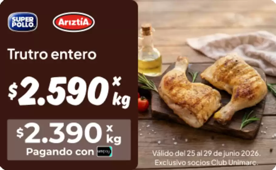 Catálogo Unimarc en Yerbas Buenas | Ofertas Unimarc | 2026-06-25T00:00:00.000Z - 2026-06-29T00:00:00.000Z