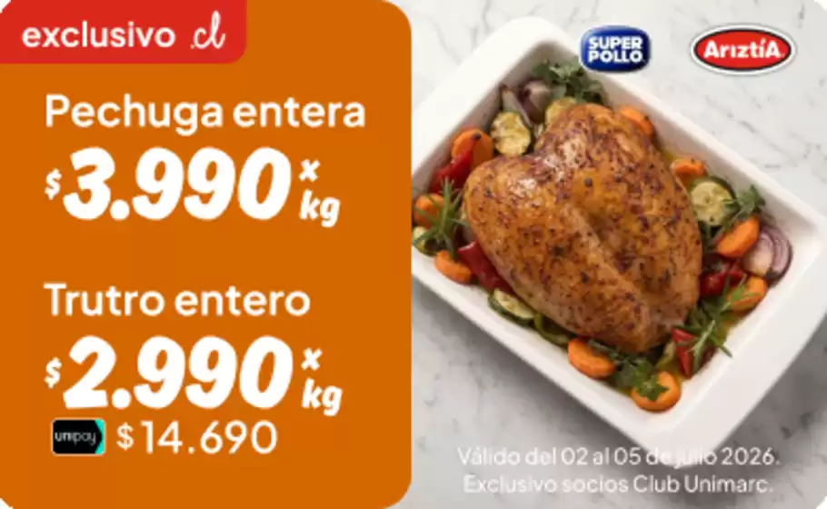 Catálogo Unimarc | Ofertas Unimarc | 2026-07-02T00:00:00.000Z - 2026-07-16T00:00:00.000Z