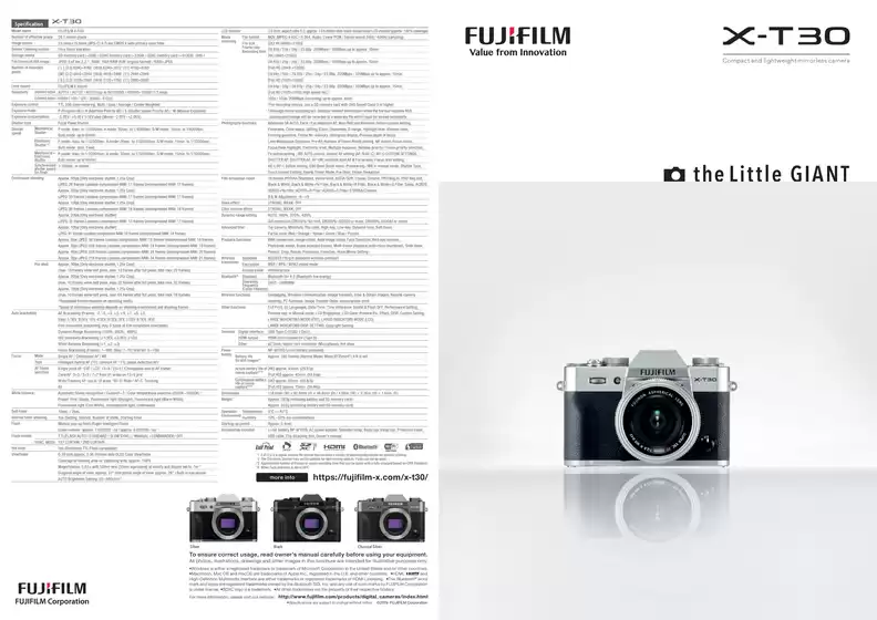 Catálogo Fujifilm | Fujifilm X -T30 | 2026-07-07T00:00:00.000Z - 2027-01-31T00:00:00.000Z
