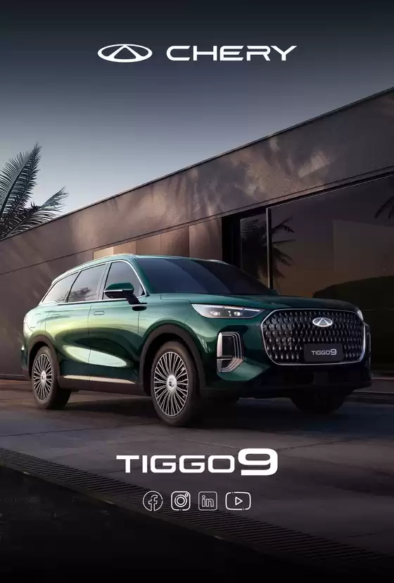 Catálogo Chery Motors en Chillán | Tiggo 9 | 2026-07-10T00:00:00.000Z - 2027-07-04T00:00:00.000Z
