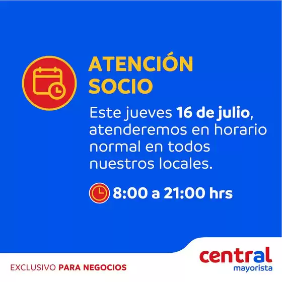 Catálogo Central Mayorista en Curicó | Ahorra ahora con nuestras ofertas | 2026-07-16T00:00:00.000Z - 2026-07-16T00:00:00.000Z
