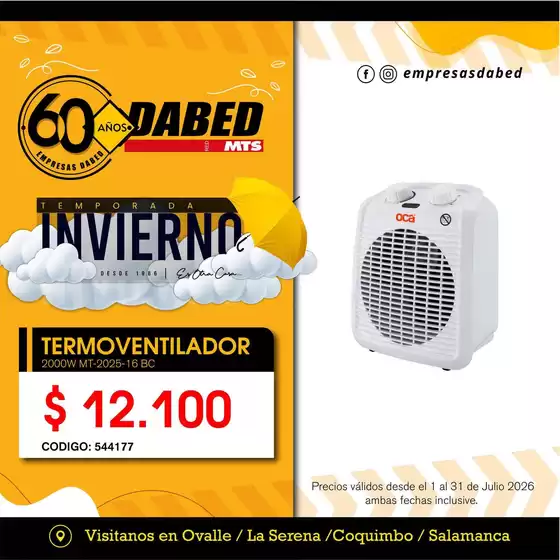 Catálogo Dabed en Cerrillos | Nuestras mejores ofertas para ti | 2026-07-01T00:00:00.000Z - 2026-07-31T00:00:00.000Z