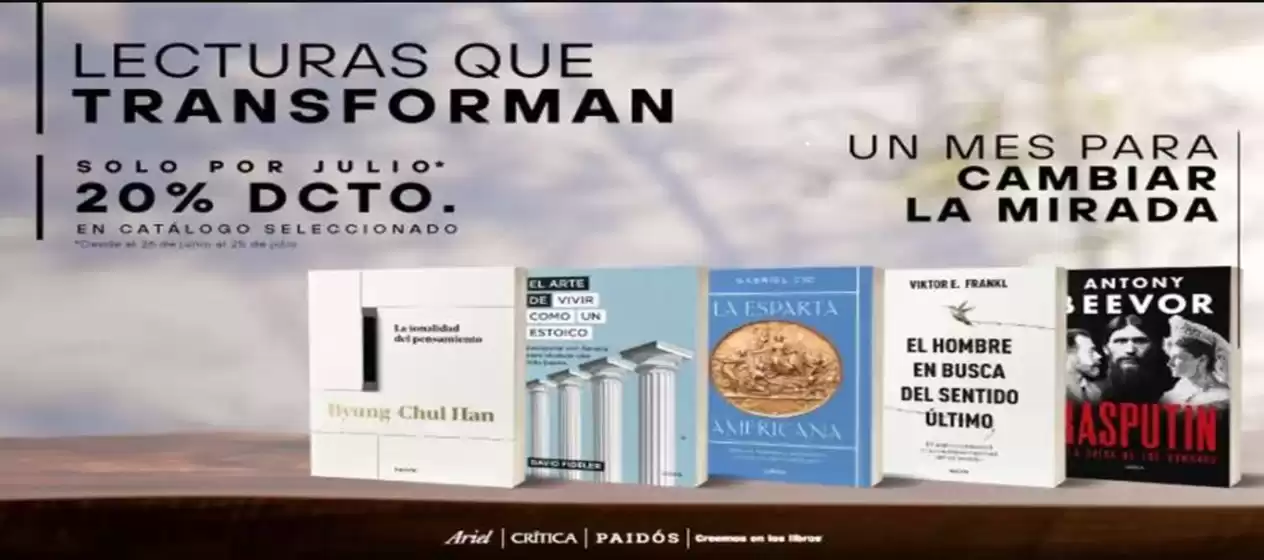 Catálogo Feria Chilena del Libro | 20% dcto! | 2026-07-17T00:00:00.000Z - 2026-07-26T00:00:00.000Z