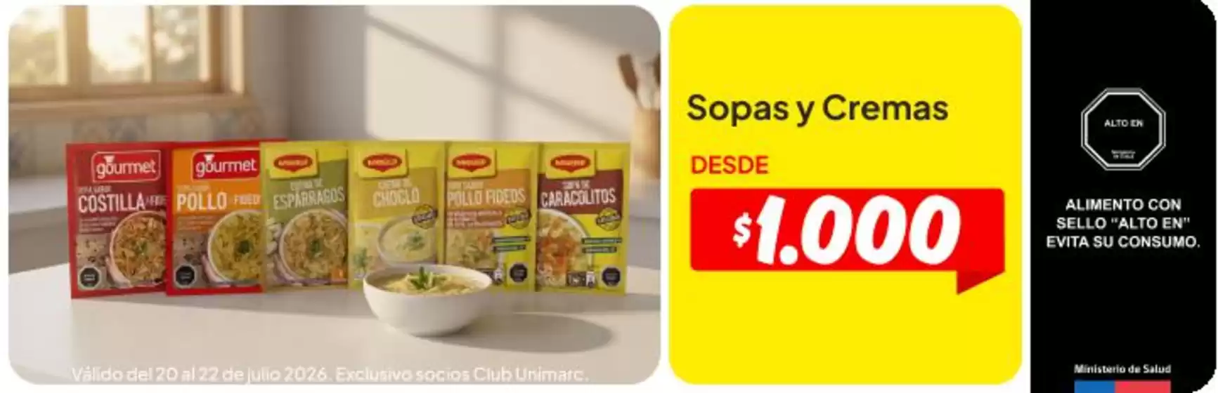 Catálogo Unimarc | Promociones actuales | 2026-07-20T00:00:00.000Z - 2026-08-03T00:00:00.000Z