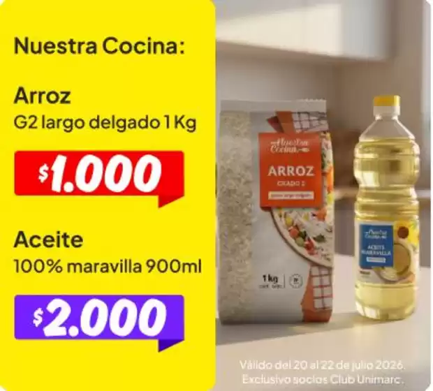 Catálogo Unimarc | Descuentos y promociones | 2026-07-20T00:00:00.000Z - 2026-08-03T00:00:00.000Z
