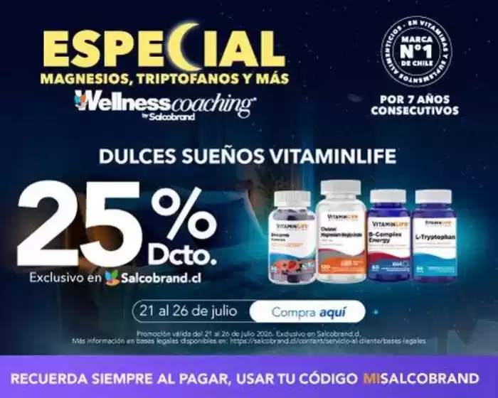 Catálogo Salcobrand en Rancagua | Ofertas principales para ahorradores | 2026-07-21T00:00:00.000Z - 2026-07-26T00:00:00.000Z