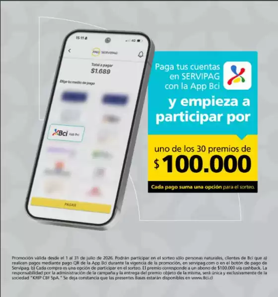 Catálogo Servipag | Ofertas exclusivos! | 2026-07-22T00:00:00.000Z - 2026-07-31T00:00:00.000Z