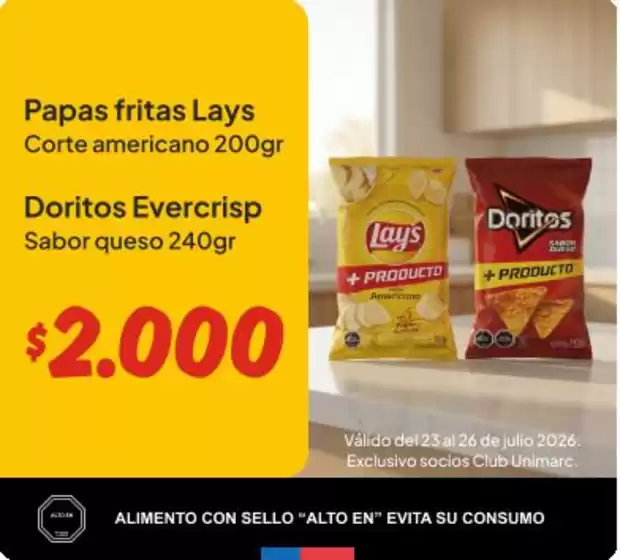 Catálogo Unimarc | Ofertas principales para todos los cazadores de gangas | 2026-07-23T00:00:00.000Z - 2026-08-06T00:00:00.000Z